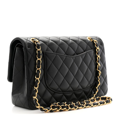 Chanel Lambskin Quilted Medium Double Flap Black 3 of 10