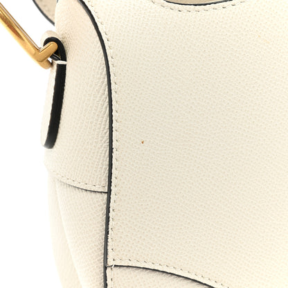 Christian Dior Grained Calfskin Saddle Bag White 14 of 19