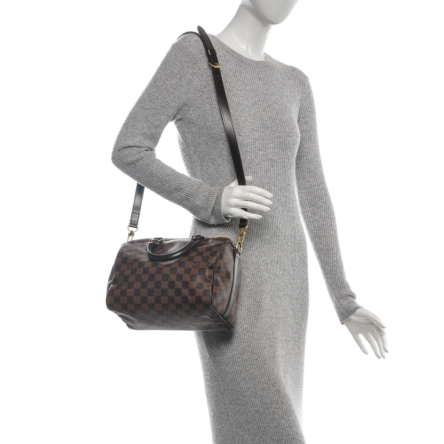 Louis Vuitton Damier Ebene Speedy Bandouliere 25 2 of 7