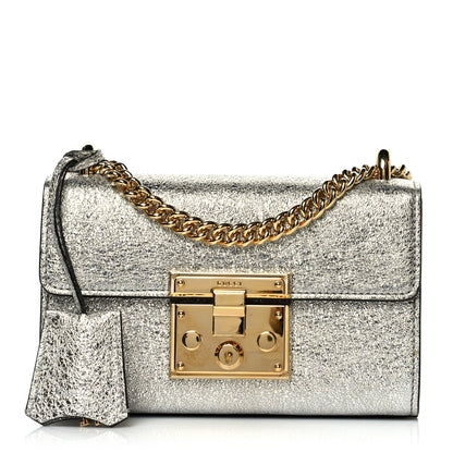 Gucci Galassia Small Padlock Shoulder Bag Argento 1 of 15