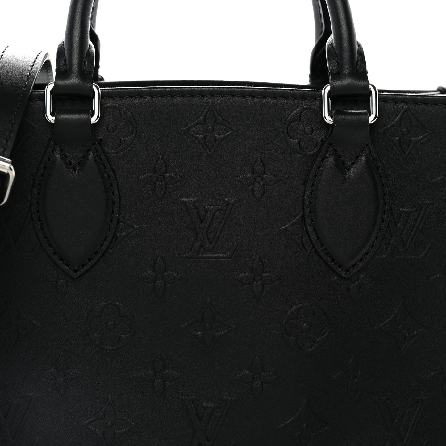 Calfskin Monogram Bold Onthego PM Black