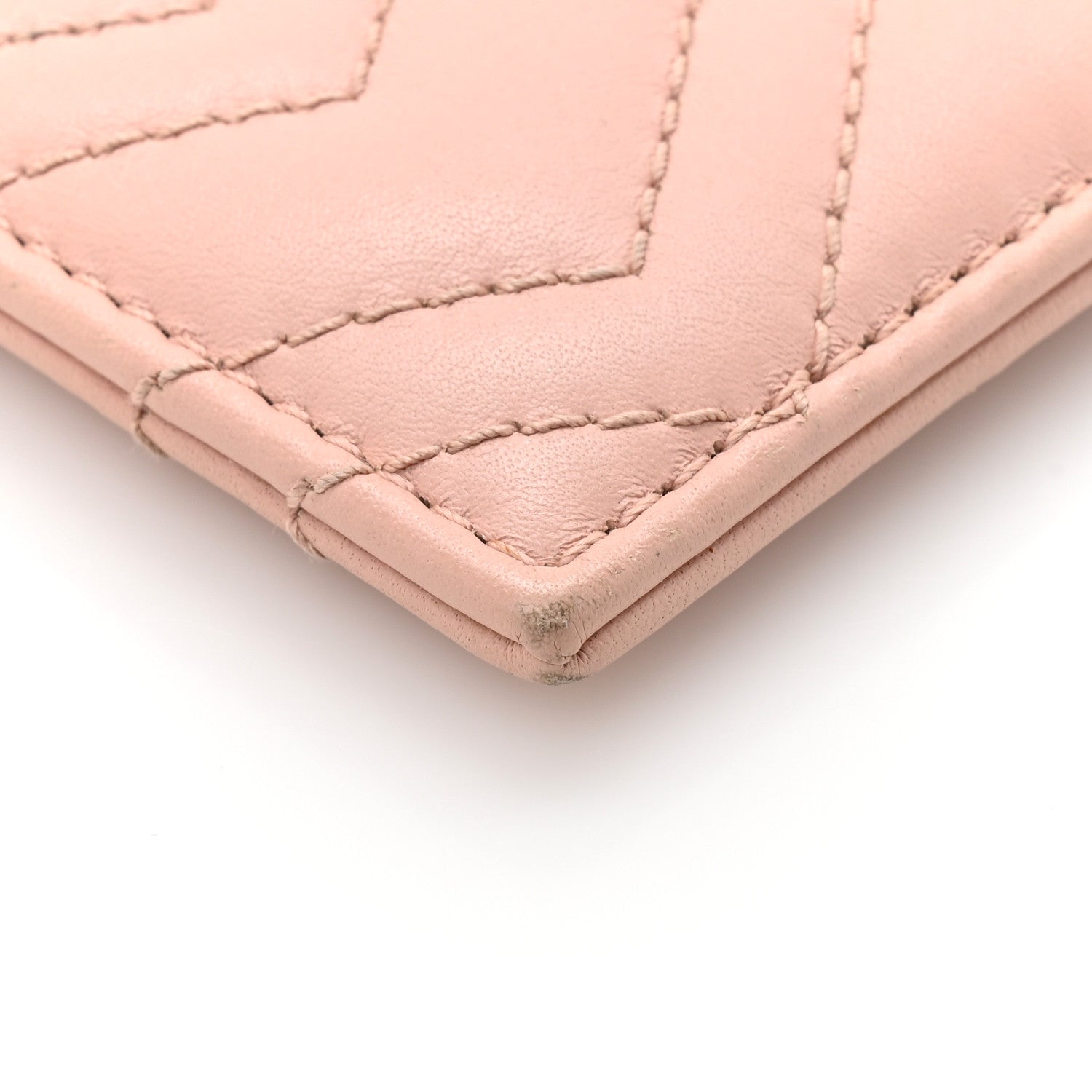 Gucci Calfskin Matelasse GG Marmont Card Holder Perfect Pink 8 of 10