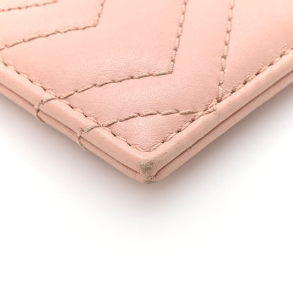 Gucci Calfskin Matelasse GG Marmont Card Holder Perfect Pink 8 of 10