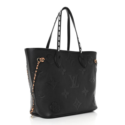 Louis Vuitton Empreinte Monogram Giant Wild At Heart Neverfull MM Black 4 of 12