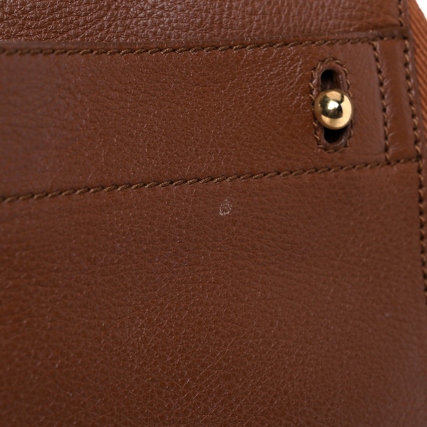 Calfskin Canvas Medium Muse Two Brown