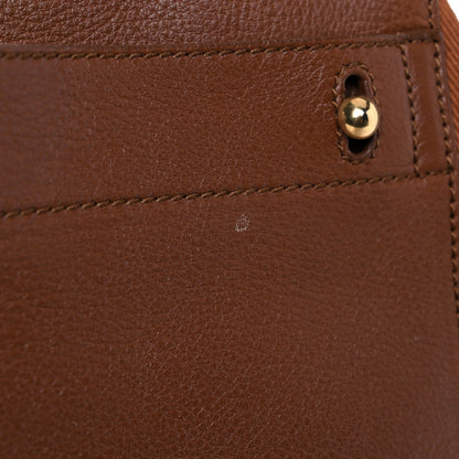Saint Laurent Calfskin Canvas Medium Muse Two Brown 16 of 23