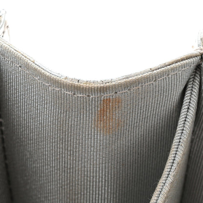 Chanel Metallic Goatskin Quilted North South Boy Flap Silver 11 of 12