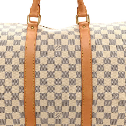 Louis Vuitton Damier Azur Keepall 50 7 of 9