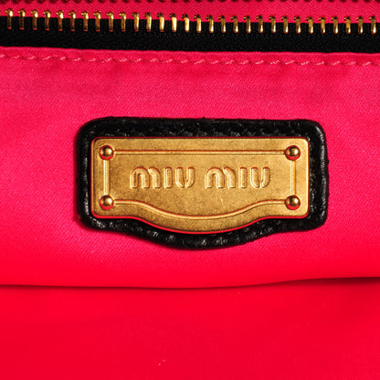 Miu Miu Vitello Twist Satchel Black 6 of 8