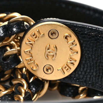Chanel Caviar Quilted Twist Your Buttons Clutch With Chain Black 11 of 11