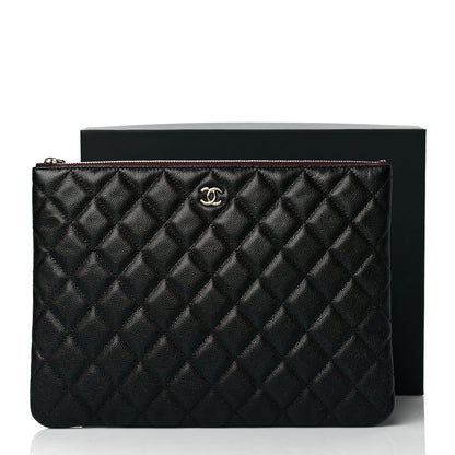 Chanel Caviar Quilted Medium Cosmetic Case Black 10 of 10