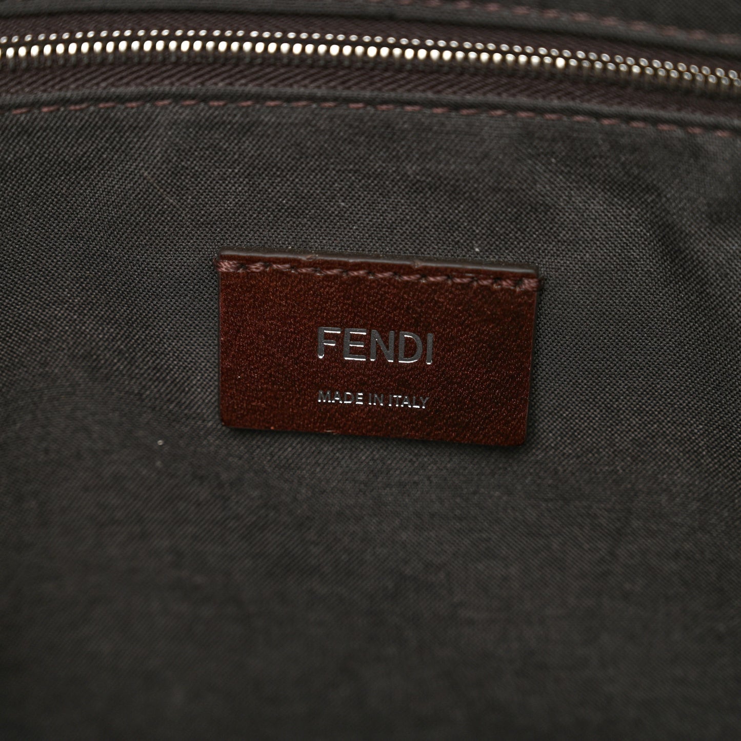 Glazed Fabric Vitello King FF 1974 Diagonal Medium East West Messenger Tobacco Moro Cuoio