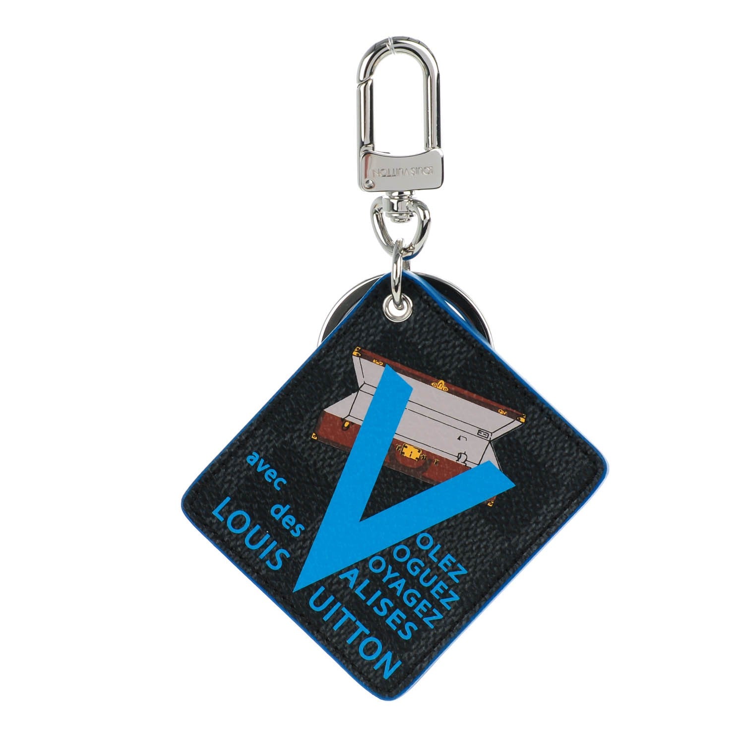 Louis Vuitton Damier Graphite Illustre V Key Holder Blue 1 of 5