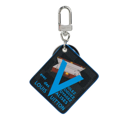 Louis Vuitton Damier Graphite Illustre V Key Holder Blue 1 of 5