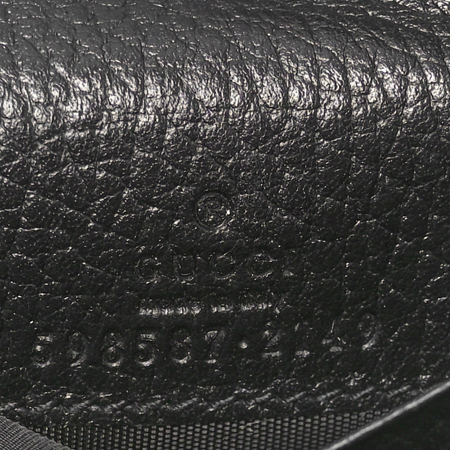 Gucci Dollar Calfskin GG Supreme Monogram Medium GG Marmont Wallet Black Beige Ebony 6 of 7