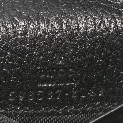 Gucci Dollar Calfskin GG Supreme Monogram Medium GG Marmont Wallet Black Beige Ebony 6 of 7