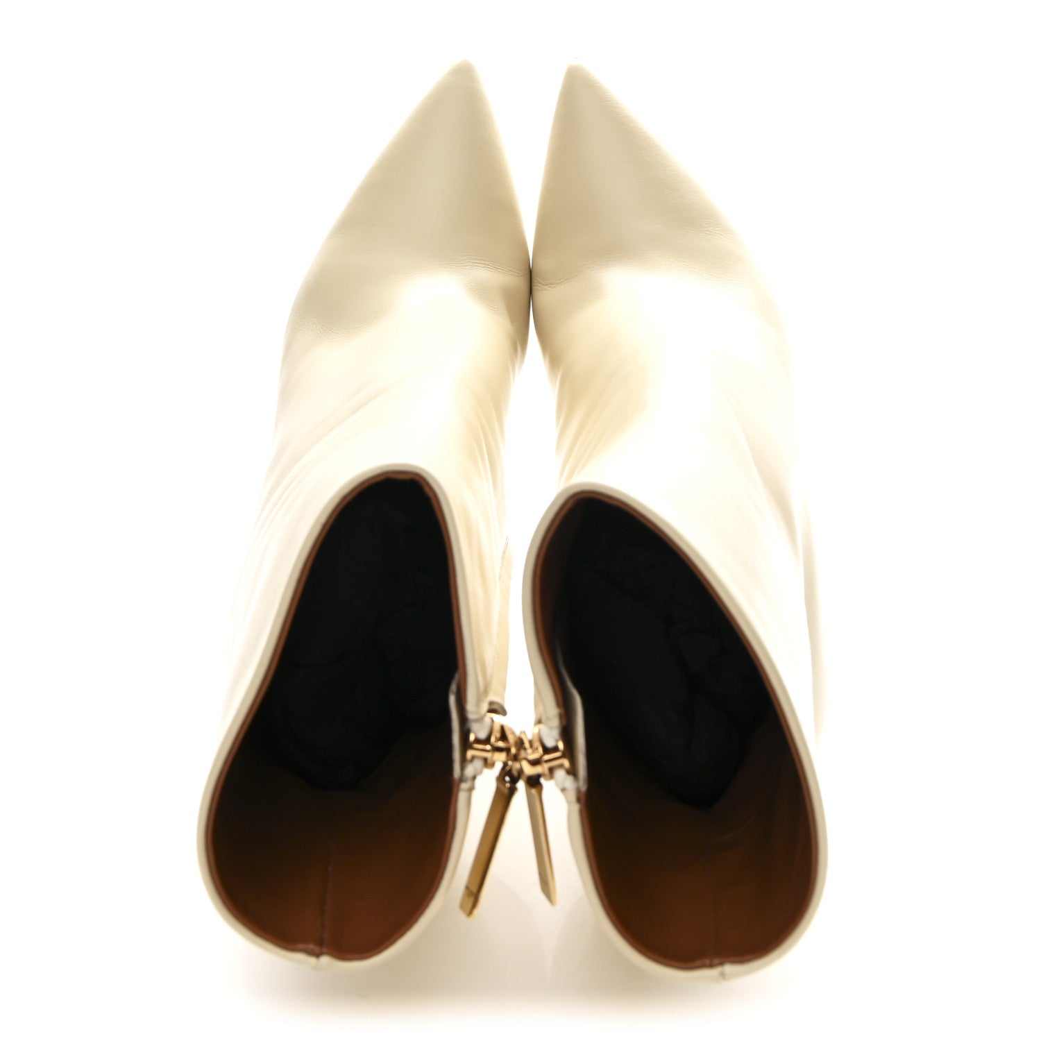Saint Laurent Calfskin Opyum 110 Ankle Boots 38.5 Real Beige 2 of 10
