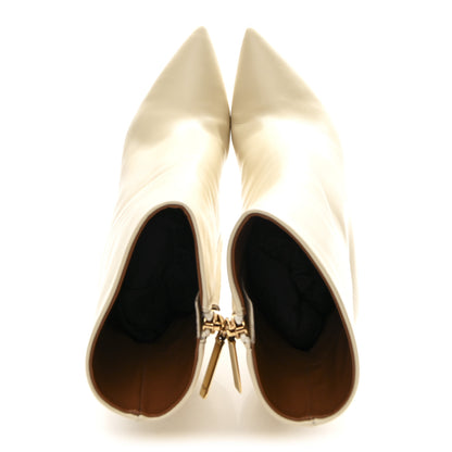 Saint Laurent Calfskin Opyum 110 Ankle Boots 38.5 Real Beige 2 of 10