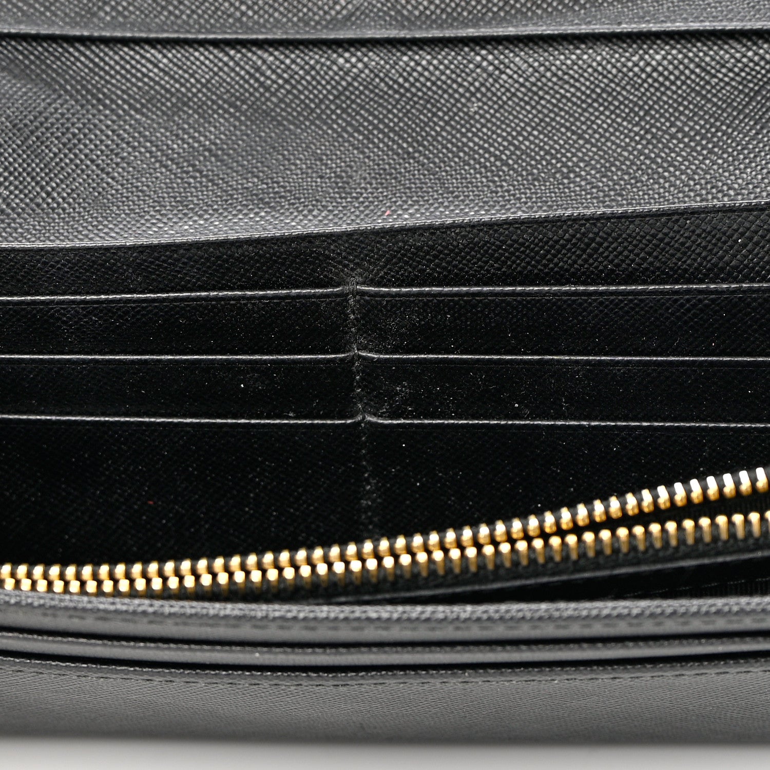 Prada Saffiano Bow Continental Wallet Black 9 of 17