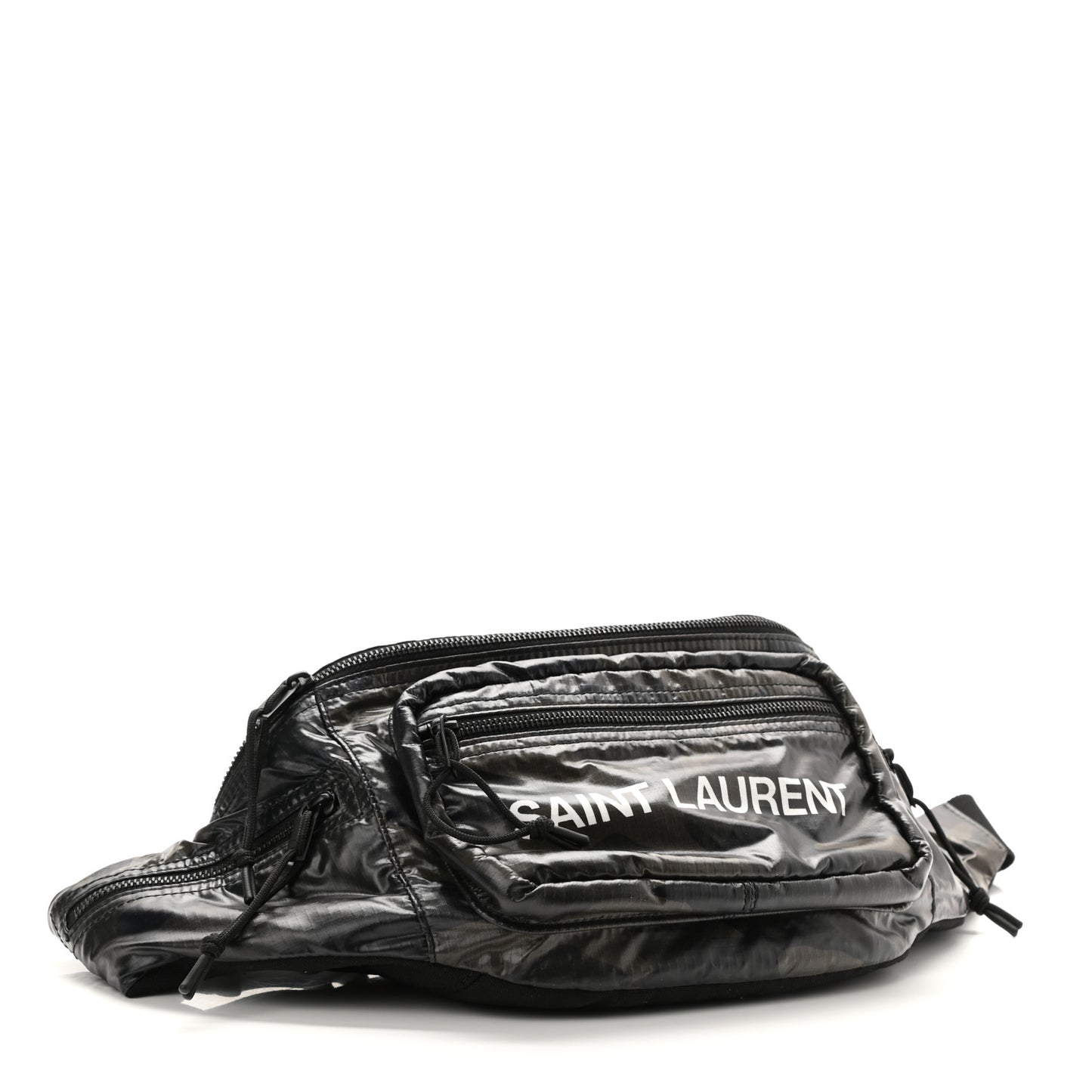 Nylon Logo Ripstop Body Belt Bag Black