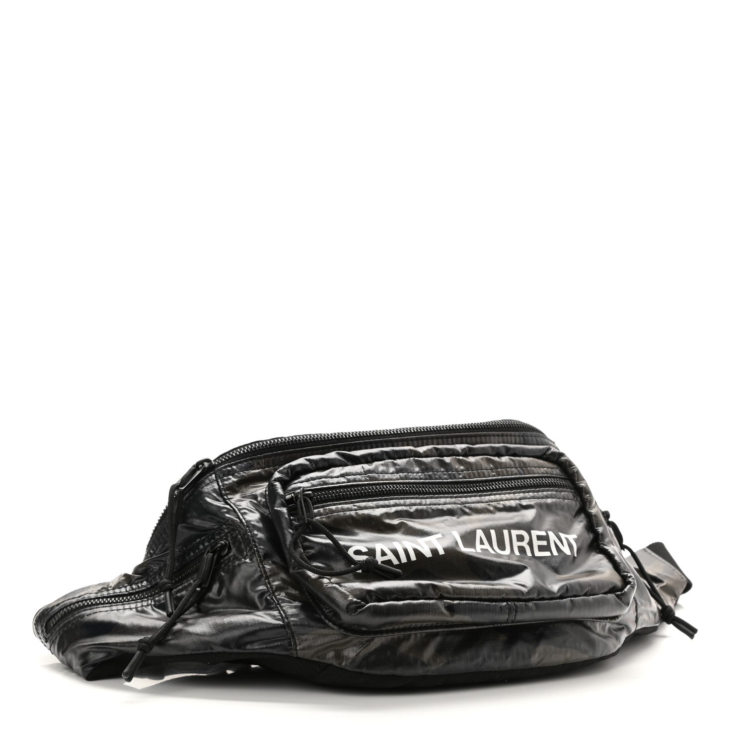 Saint Laurent Nylon Logo Ripstop Body Belt Bag Black 4 of 7