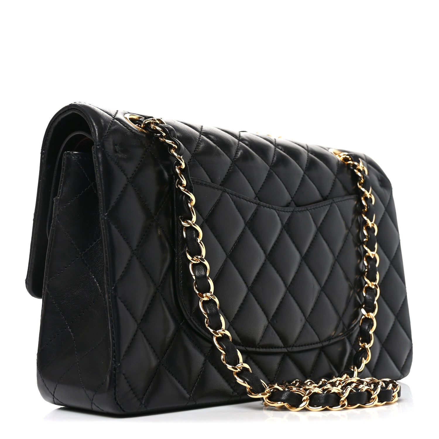 Chanel Lambskin Quilted Medium Double Flap Black 3 of 10