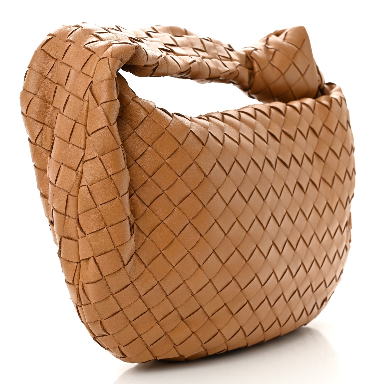 Bottega Veneta Nappa Intrecciato Teen Jodie Hobo Caramel 3 of 10
