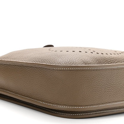 Hermes Taurillon Clemence Evelyne III PM Etoupe 9 of 10