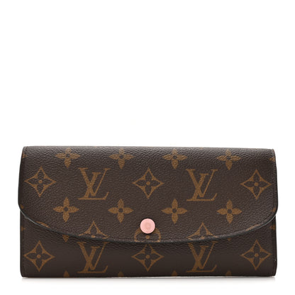 Louis Vuitton Monogram Emilie Wallet Rose Ballerine 1 of 9