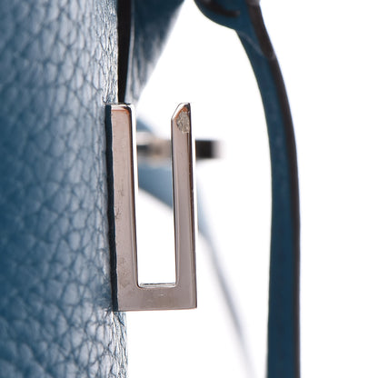 Hermes Taurillon Clemence Birkin 30 Bleu Izmir 21 of 34
