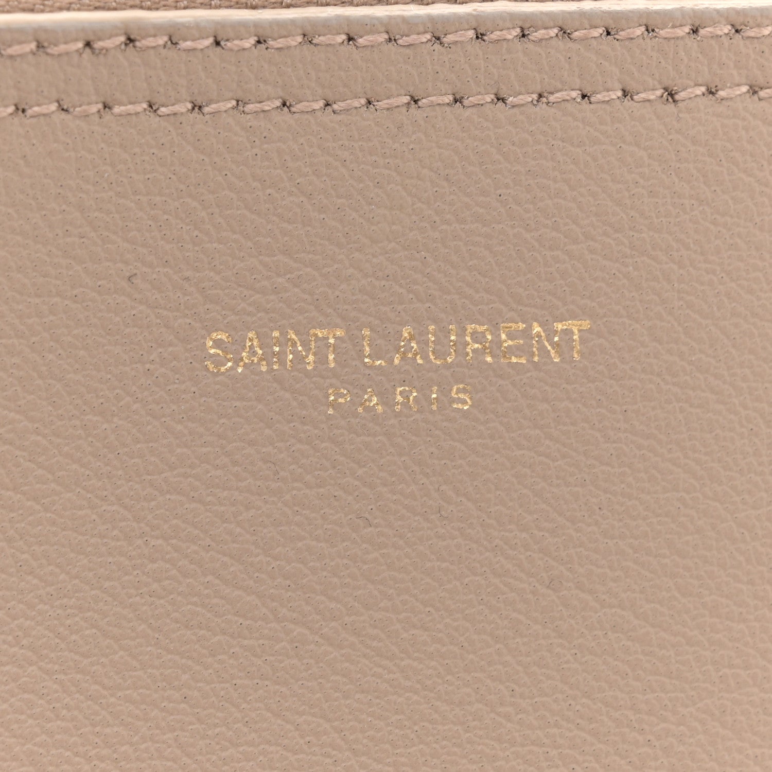 Saint Laurent Calfskin Large Shopping Tote Dark Beige 7 of 10