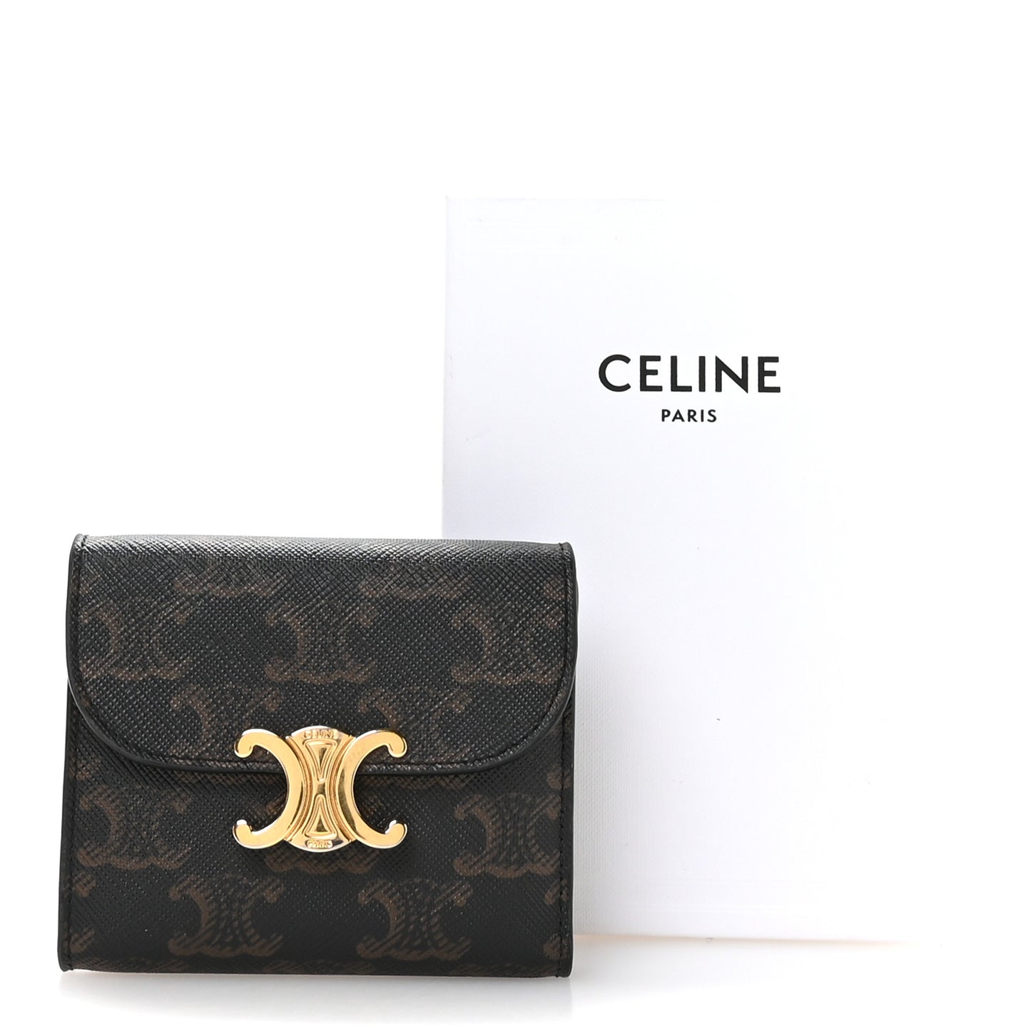 Triomphe Canvas Small Triomphe Wallet Tan