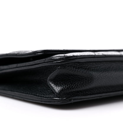 Chanel Caviar Quilted Wallet On Chain WOC Black 10 of 17