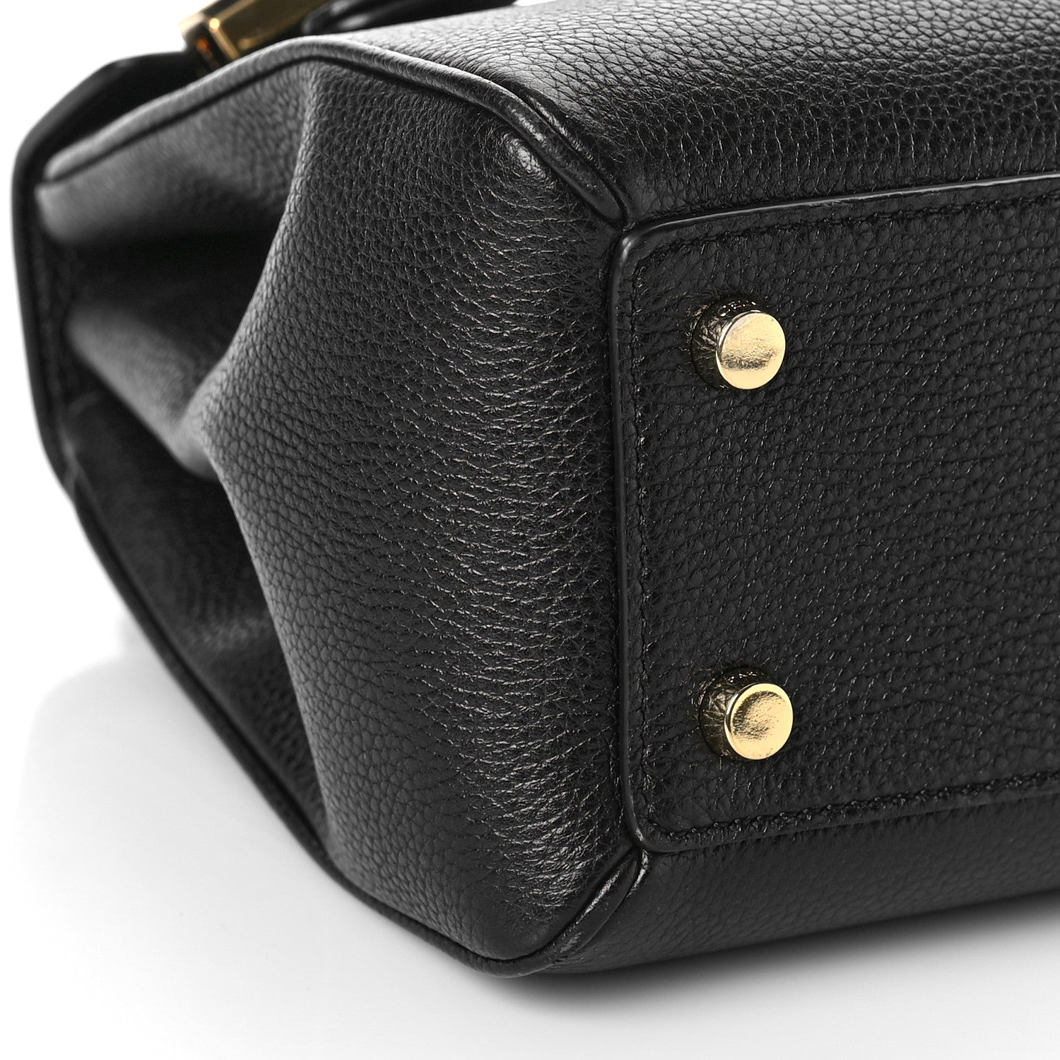 Celine Grained Calfskin Small 16 Top Handle Bag Black 7 of 8