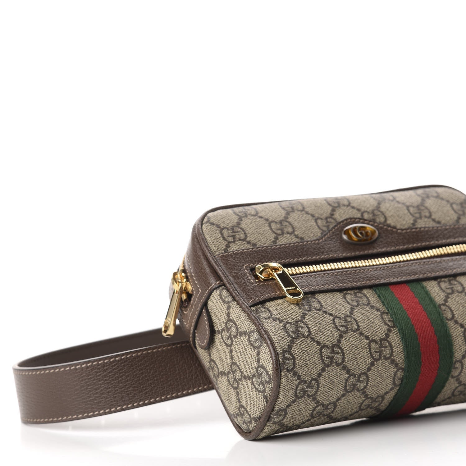Gucci GG Supreme Monogram Web Small Ophidia Belt Bag 75 30 Dark Brown 8 of 10