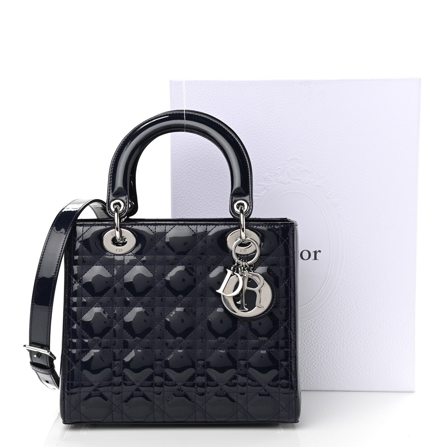 Christian Dior Patent Cannage Medium Lady Dior 11 of 11