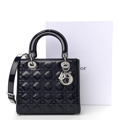 Christian Dior Patent Cannage Medium Lady Dior 11 of 11