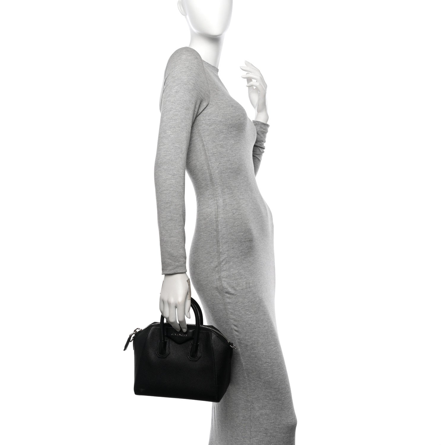 Givenchy Sugar Goatskin Mini Antigona Black 2 of 17