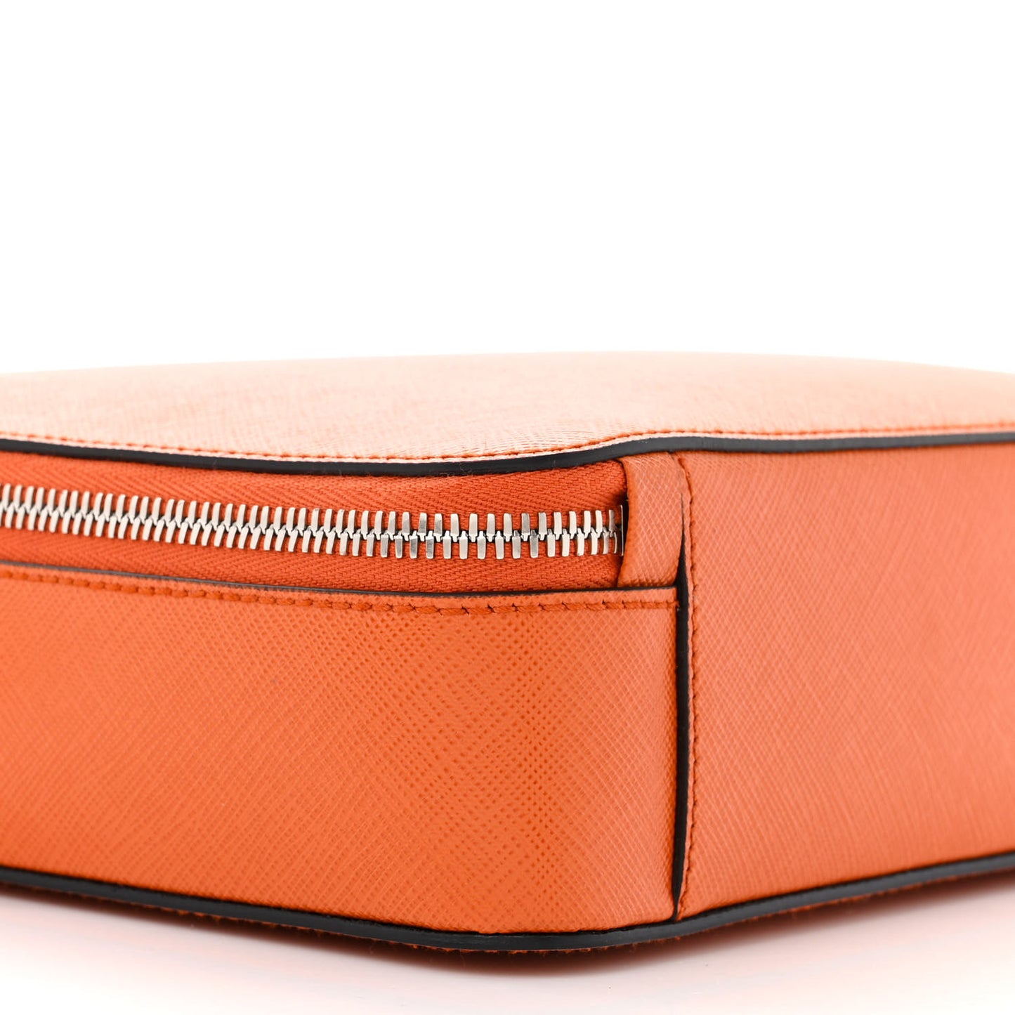 Saffiano Travel Medium Brique Crossbody Bag Papaya