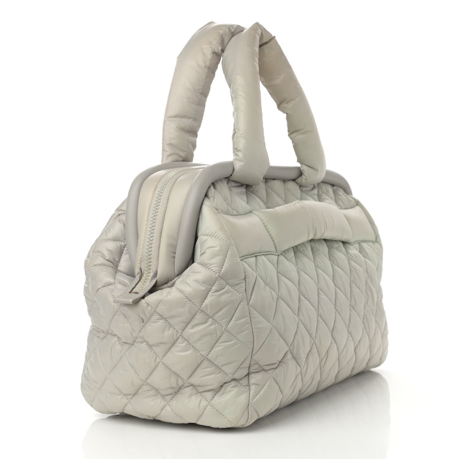 Chanel Nylon Coco Cocoon Bowler White 2 of 13