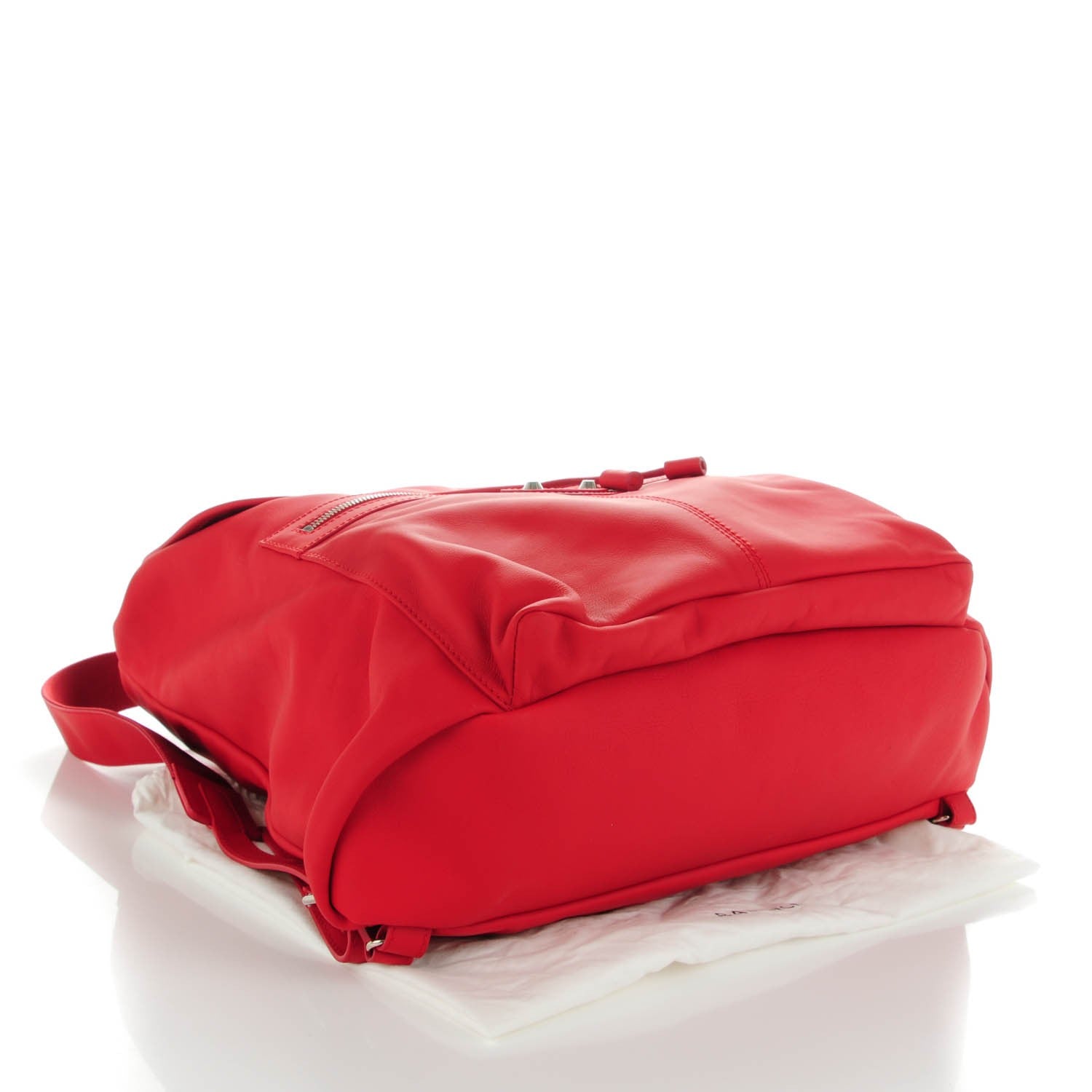 Balenciaga Matte Calfskin Classic Hardware S Traveler Backpack Rouge Grenade 4 of 7