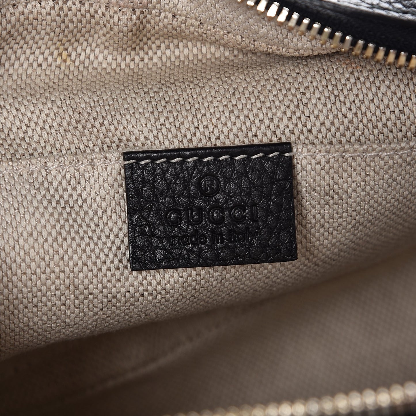 Pebbled Calfskin Small Soho Disco Bag Black