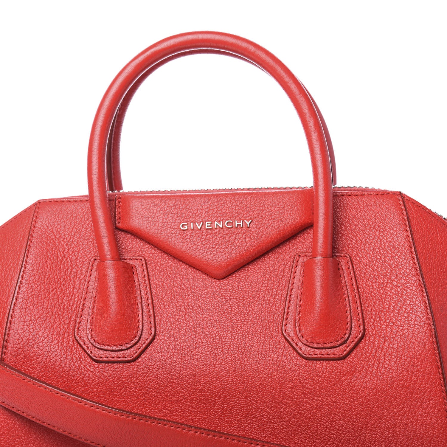 Givenchy Sugar Goatskin Small Antigona Red 9 of 13