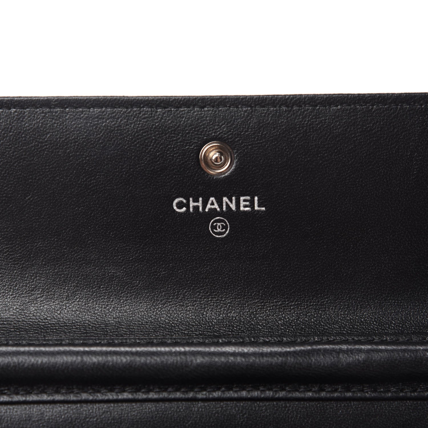 Chanel Lambskin Airlines Wallet On Chain WOC Blue Black Red 9 of 13