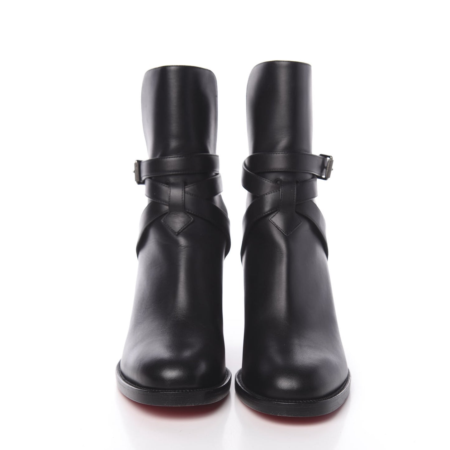 Calfskin Karistrap 70 Ankle Boots 38.5 Black