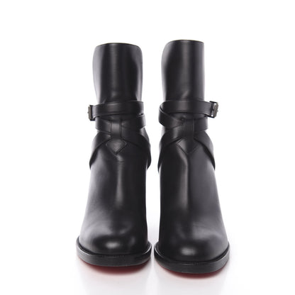 Christian Louboutin Calfskin Karistrap 70 Ankle Boots 38.5 Black 2 of 9