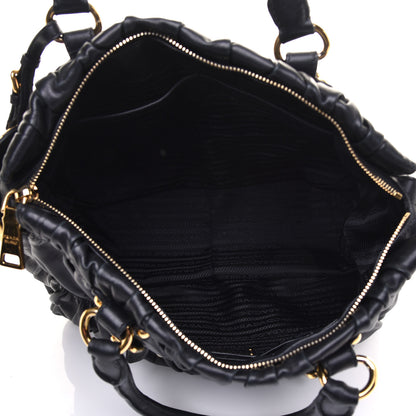 Prada Nappa Gaufre Tote Black 5 of 7