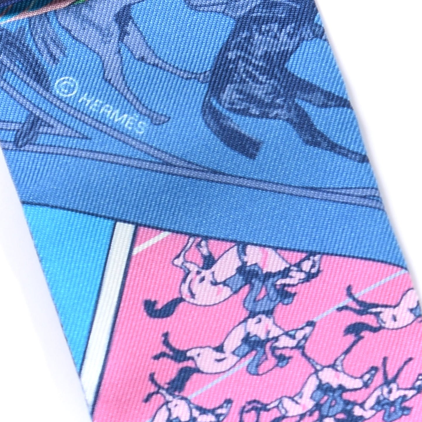 Silk Cheval Phoenix Twilly Bleu Rouge Rose