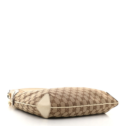 Gucci Monogram Creole Hobo Ivory 4 of 17