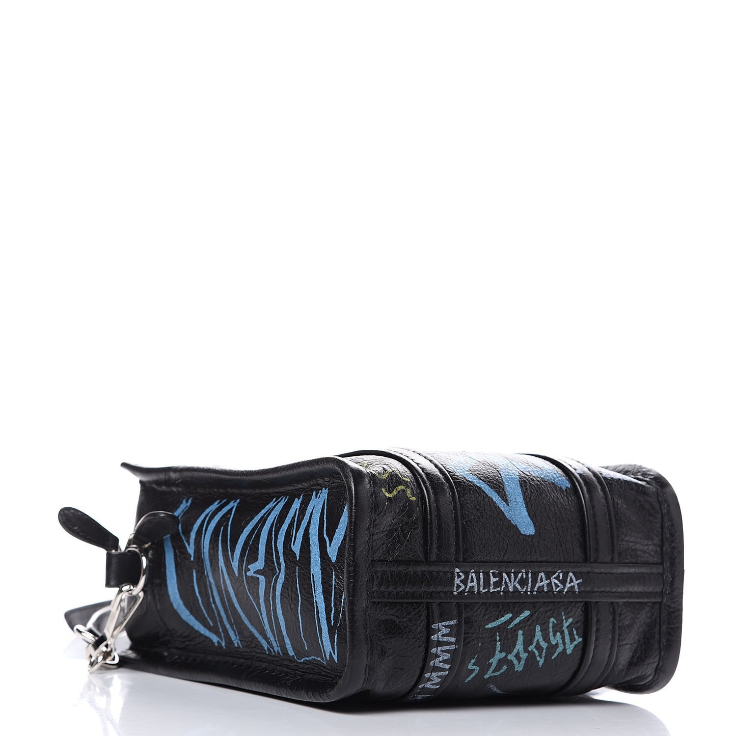Agneau Arena Graffiti All Over XXS Bazar Shopper Tote Black Multicolor